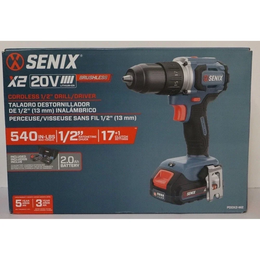 SENIX X2 20V Brushless Cordless 1/2